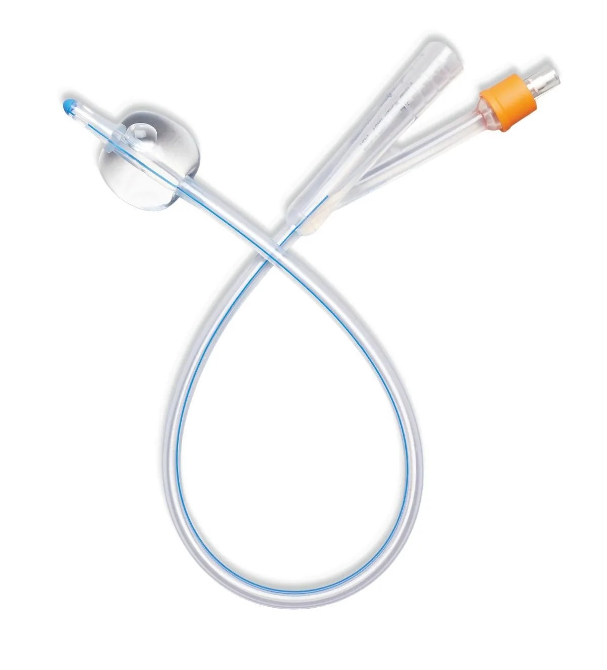 2-Way Silicone Foley Catheter, 100% Silicone, Sterile Single Use, 8-26 Fr